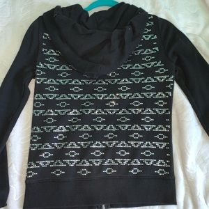 VS PINK HOODIE XS BLACK embroidered